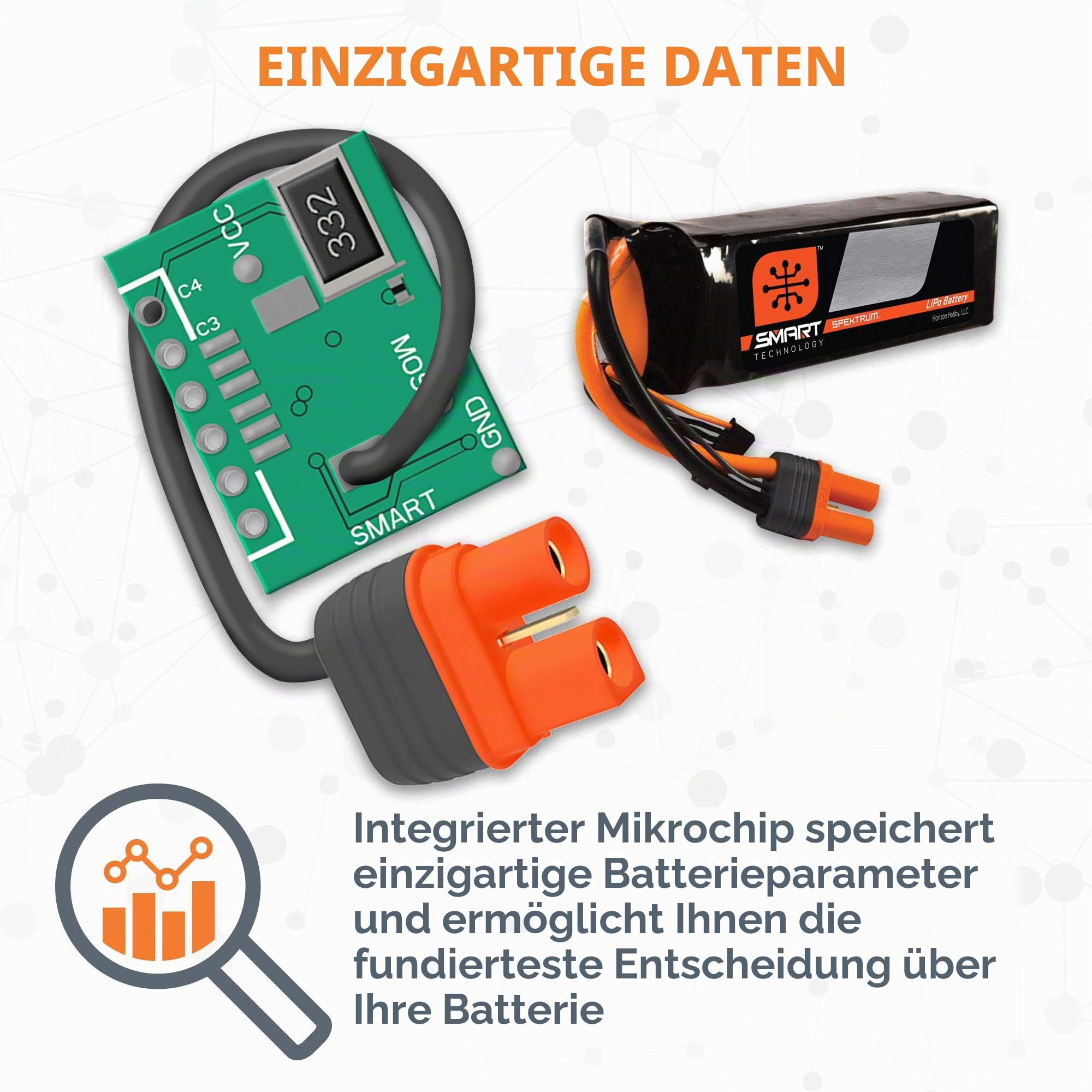 14,8 V 2200 mAh 4S 30C Smart LiPo-Akku: IC3