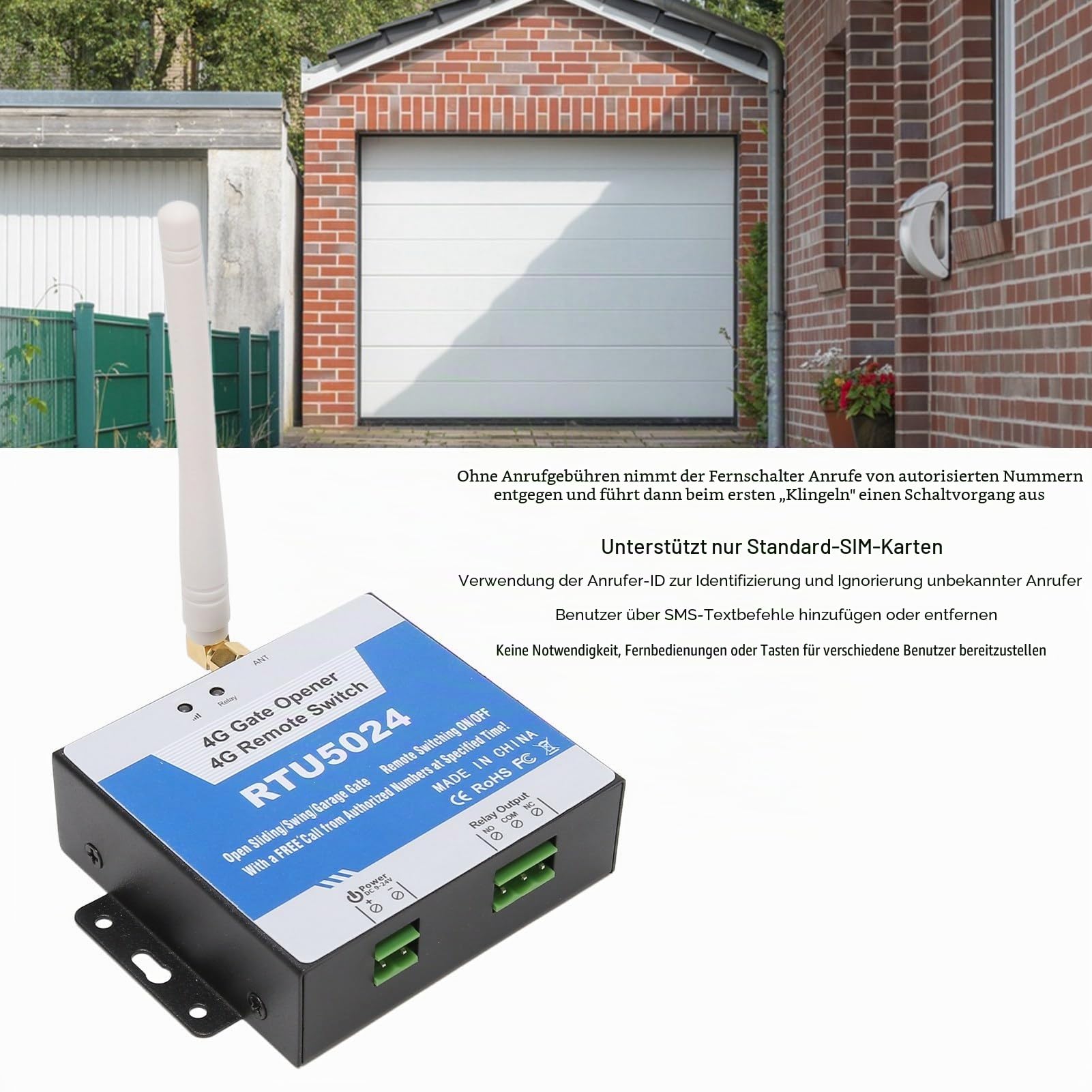 GSM Toröffner RTU5024 4G SMS Smart Alarm Smart ID Erkennung WiFi Fernbedienung GSM Fernbedienung Toröffner