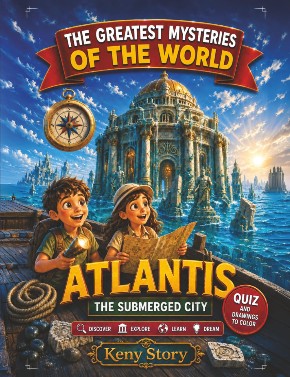 The Great Mysteries of the World - Atlantis: Dive into the Legend of the Sunken Island, Explore the Lost Civilisation, and Uncover the Theories of Philosophers and Explorers + Quiz
