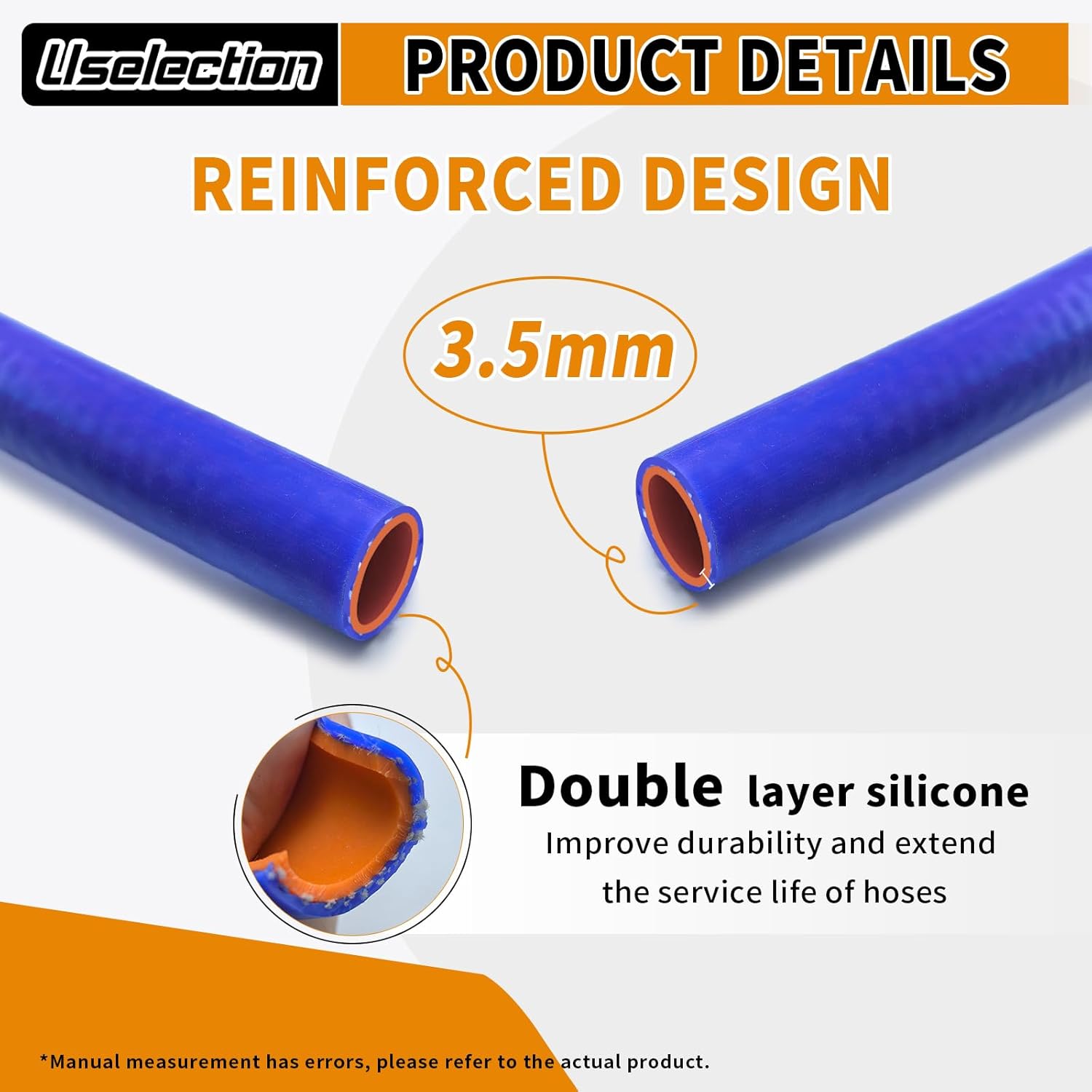 1" ID-10Ft(ID 25mm) Silicone Heater Hose Blue and Red Coolant Radiator Vacuum Line, Reinforced High Temperature Reinforced (1" ID-10Ft(ID 25mm))