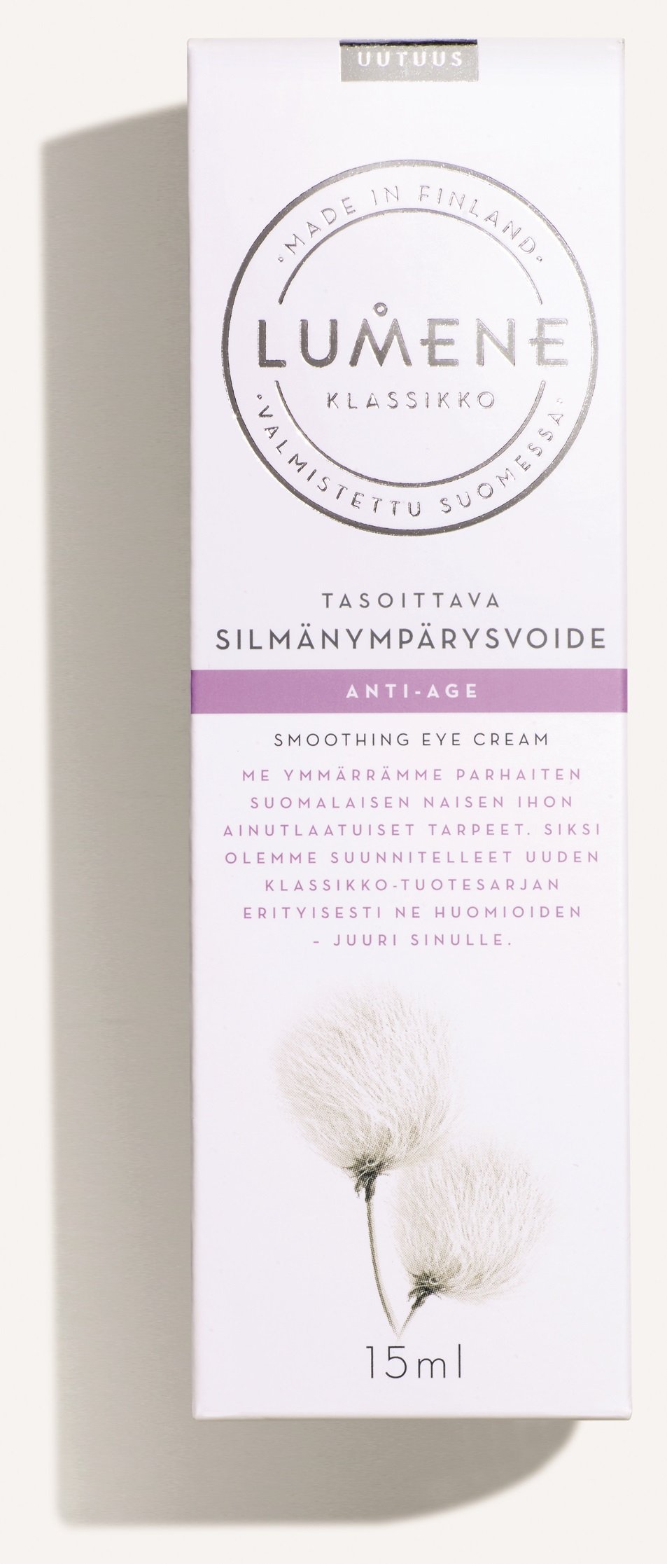 Lumene Klassikko [CLASSICS] Wygładzający krem pod oczy przeciw starzeniu się do wszystkich rodzajów skóry, 15 ml / 0,5 fl.oz.