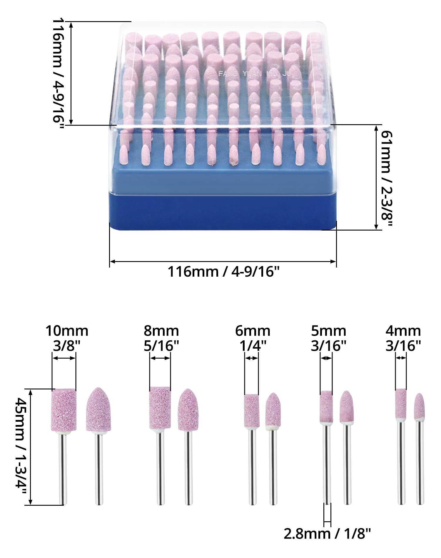 Set 20 Pietre Abrasive - Teste Da 5 Mm Per Smerigliatrice E Trapano - Foto 4