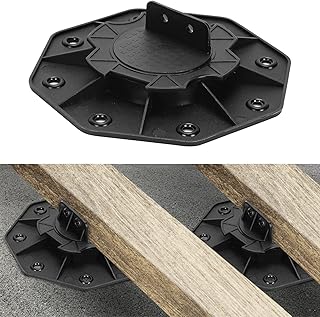 Randaco Stelzlager Höhenverstellbar 50x, Terrassenlager 18-30mm Stelzenlager Terrasse Verstellbar,Plattenlager Stelzlager für Terrassenplatten und Unterkonstruktion Holz WPC