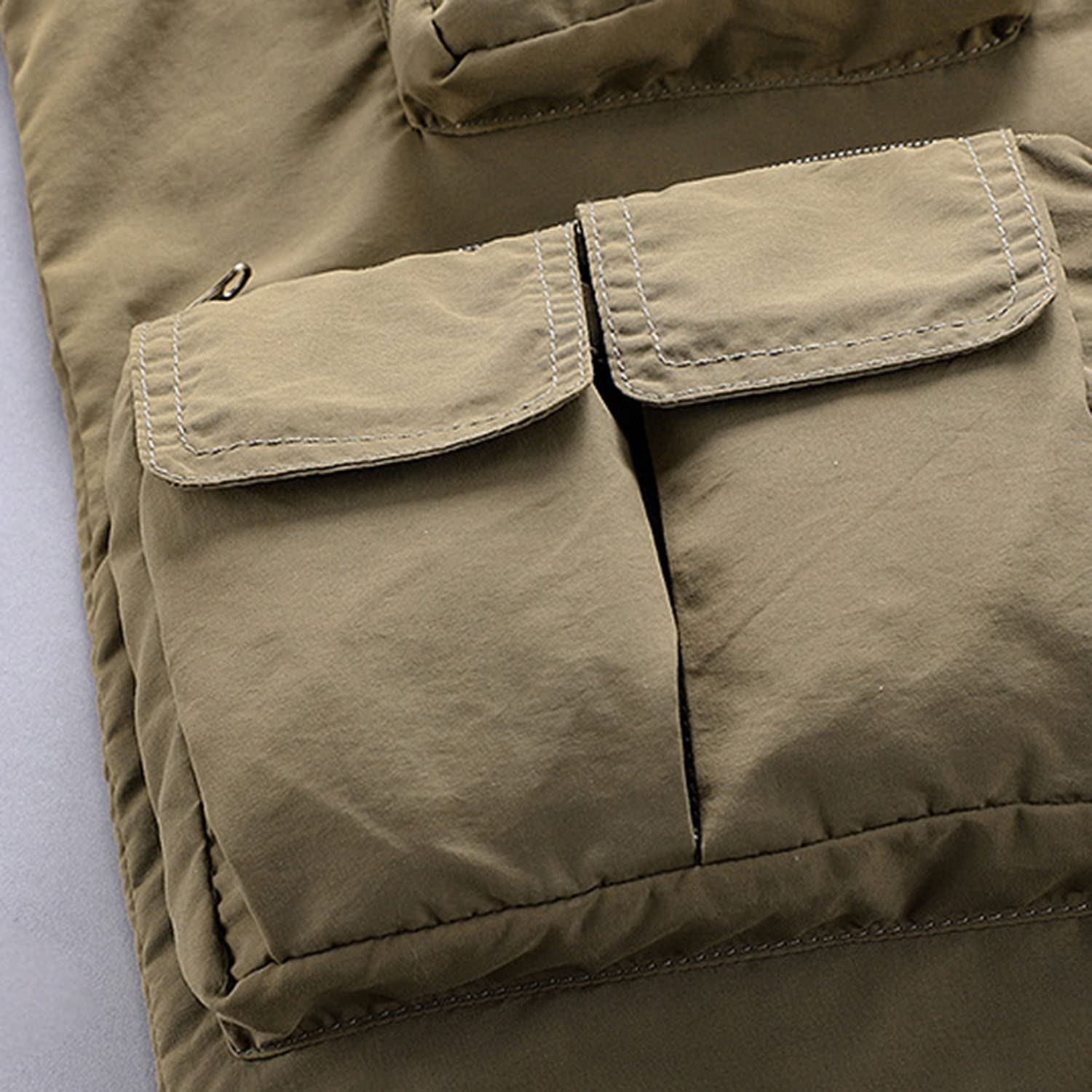 Chaleco Multibolsillos para Hombre Primavera Y Otoño Chaleco Casual Transpirable Chaqueta Multifuncional para Pesca Senderismo Viajes Fotografía
