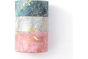 YUBBAEX Marbling Patterns Fancy Tape Set