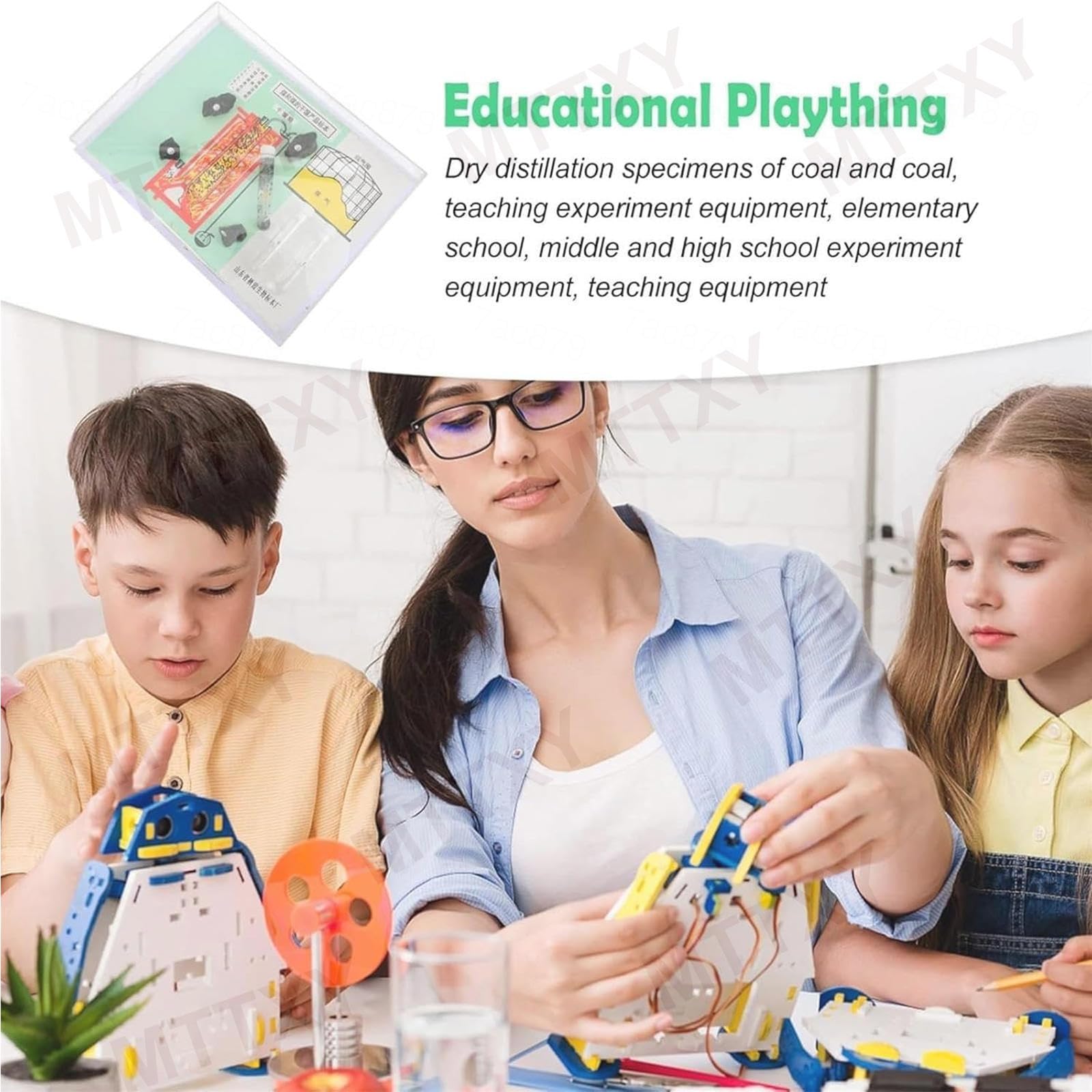 Proben-Kit für Kohle und Trockendestillation, wissenschaftliche Experimente mit Anthrazit, Teer Koks für Chemielabor, Stem Lernen für das Klassenzimmer
