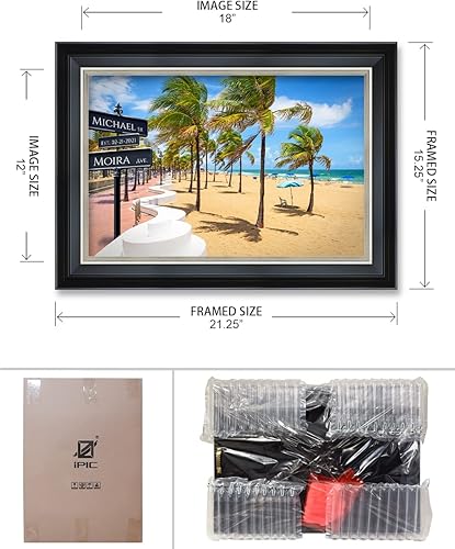 Miniatura 6 de IPIC - Amor en todo Estados Unidos un momento personalizado en Miami Florida Regalo único para aniversario boda cumpleaños Impresiones giclée con