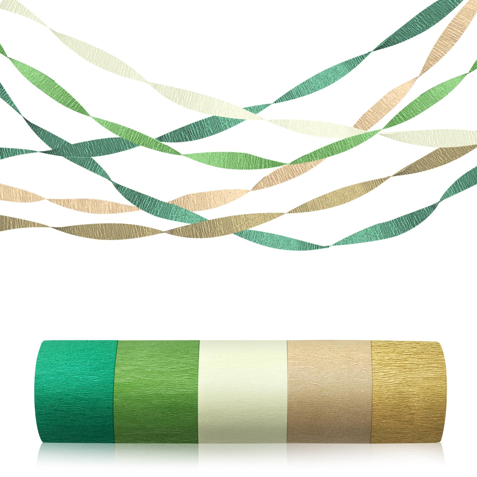 8 Rouleaux De Papier Crépon Coloré, Bande Décorative En | FindTheDeal