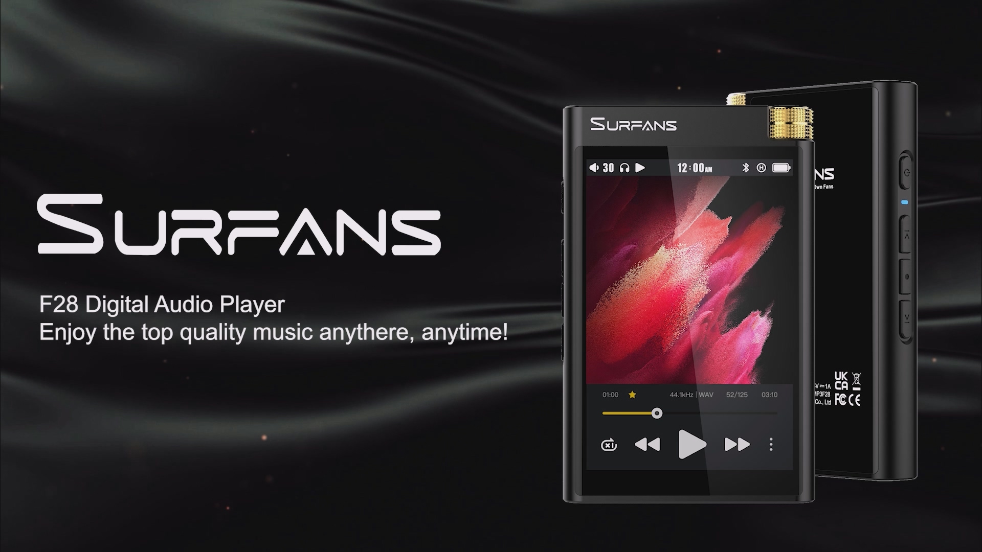 Amazon.co.jp: Surfans HiFi Bluetooth MP3 Player: F28 High