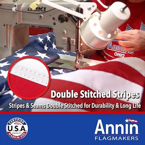 Miniatura 5 de Annin tough-tex tela de poliéster bandera de reemplazo vientos RojoBlancoAzul