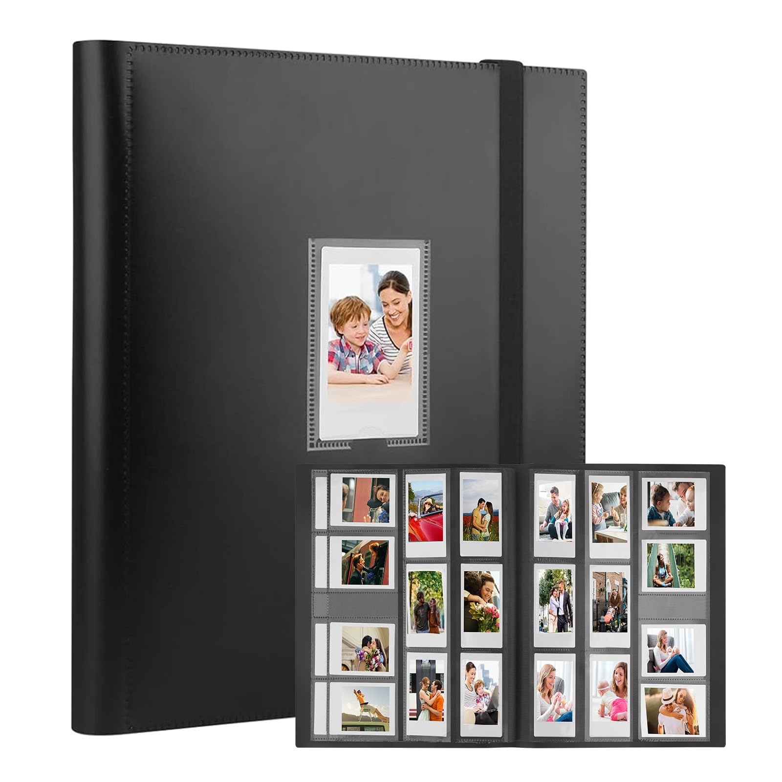 Veicevol 560 Pockets Photo Album for Fujifilm Instax Mini Camera, Album for Polaroid Photo, Photo Album for Fujifilm Instax Mini 12 11 9 40 90 8 Evo LiPlay Instant Camera(Black)