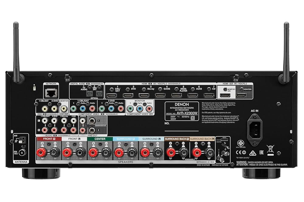 Denon AVR-X2300W 7.2CH Dolby Atmos, Wi-Fi, Bluetooth