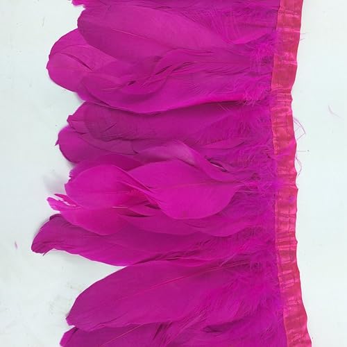 Miniatura 4 de Sowder Fleco de plumas de ganso de pato 2 yardas (rojo)