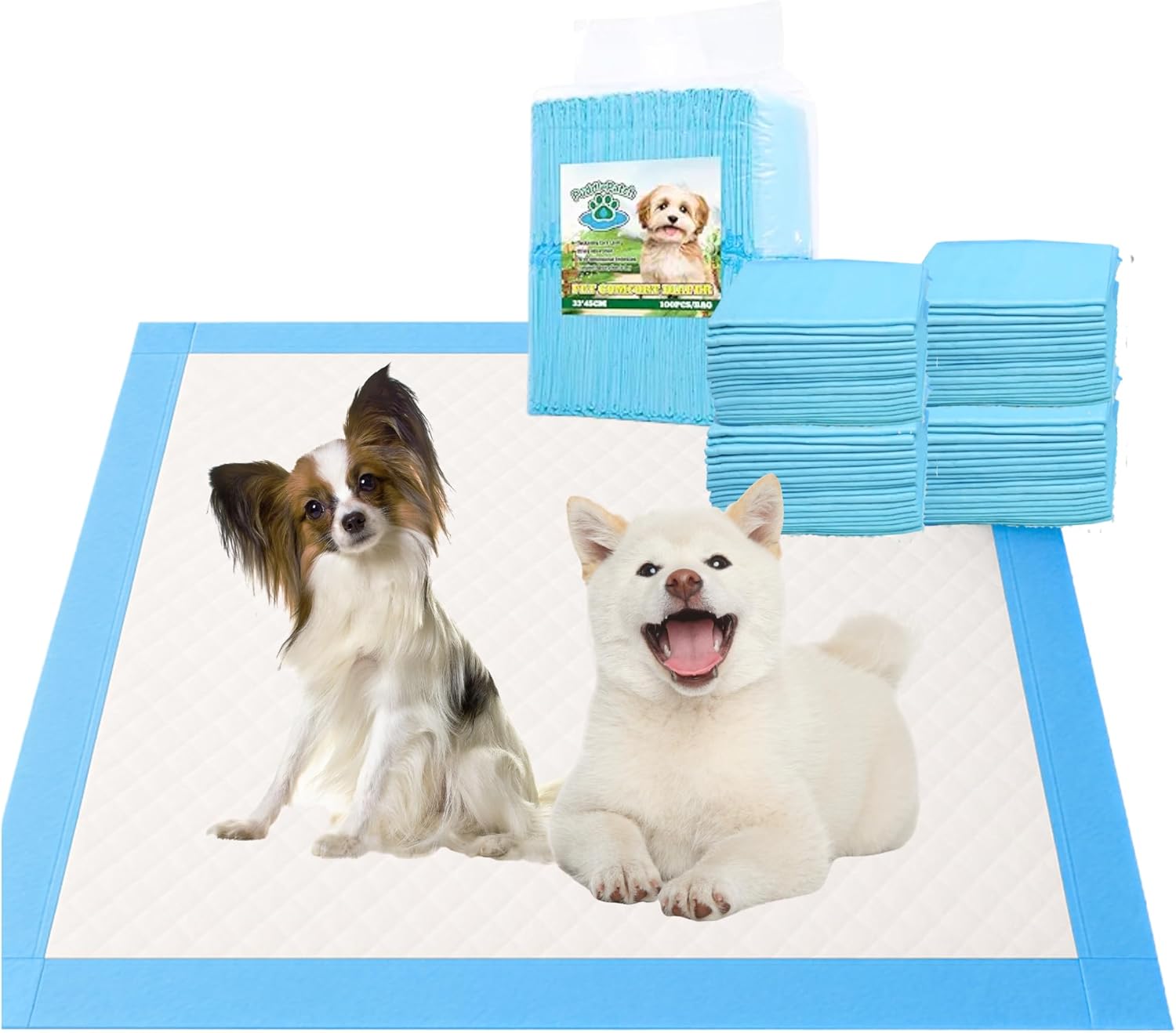 Puppy Pads Small, Pee Pads for Dogs, 13x18in SNIFIT Dog Pee Pads for Puppies & Large Dogs – Highly Absorbent Large Leakproof Pet Pee Pads with Tear Resistant & Edge-Wrapped Design (100 ea)