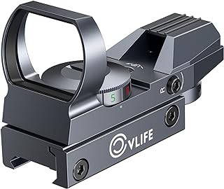 CVLIFE 1X22X33 Red Green Dot Gun Sight Scope Reflex Sight with 20mm Rail