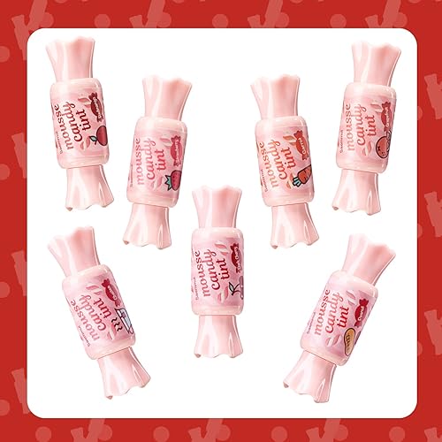Miniatura 7 de THESAEM Saemmul Mousse Candy Tint #1 Redmango Mousse - Tinte labial de alto pigmento mate de larga duración con extractos de miel para hidratar