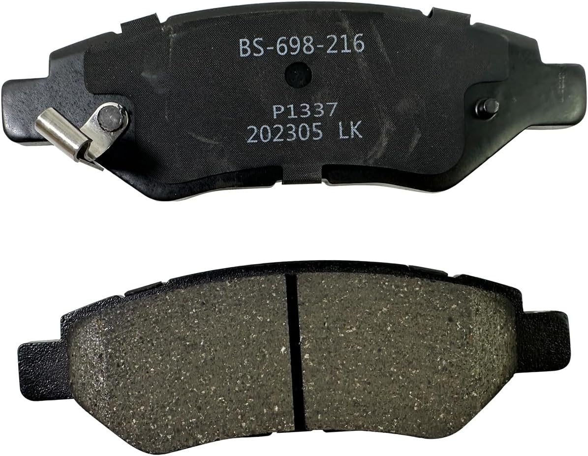8PCS Front and Rear Premium Ceramic Brake Pads Compatible with 2010 2011 2012 2013-2016 Cadillac SRX for 2011 Saab 9-4X, Disc Brake Pads for P-1422 P-1337