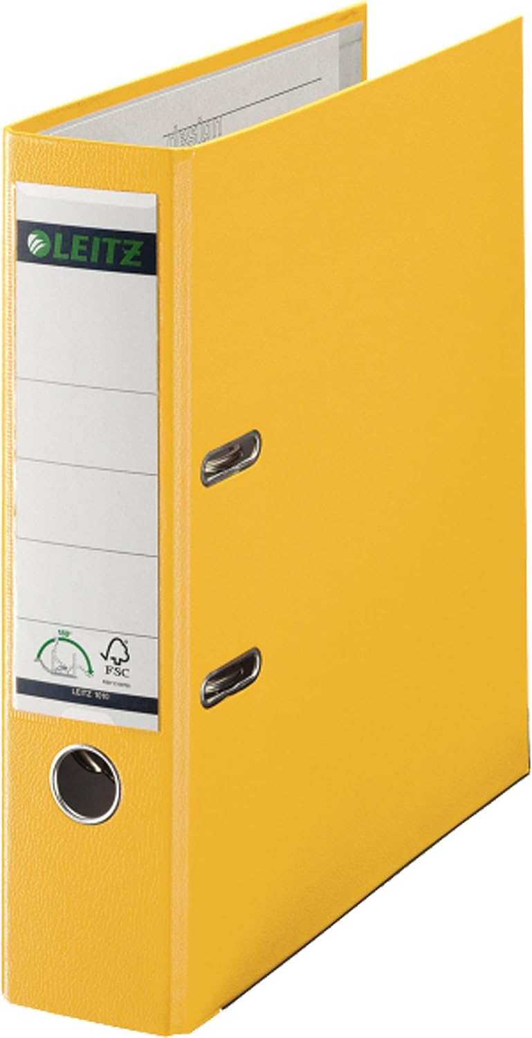 Leitz Plastic Folder 180 °, yellow, A4 - 80mm