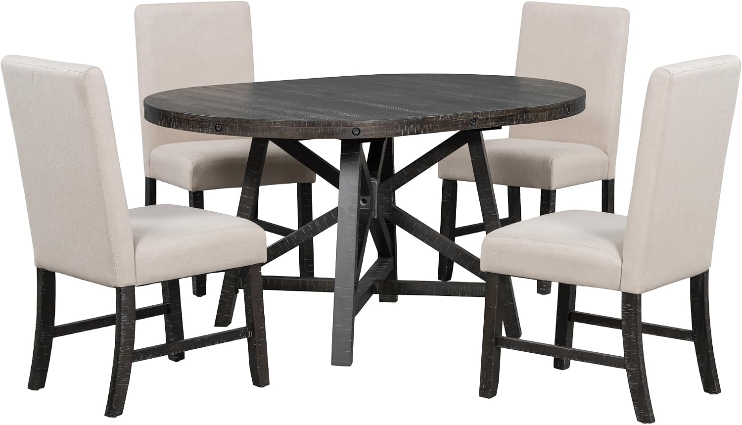 Amazon.com - Harper & Bright Designs 5-Piece Retro Functional Dining ...