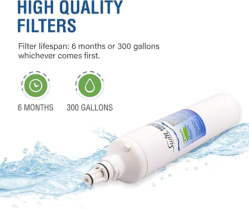 Miniatura 3 de Swift Green Filters SGF-LA50 Filtro de agua compatible para refrigerador LG LT600P, 5231JA2006A, 46-9990, EFF-6003A, EFF-6004A, fabricado en Estados