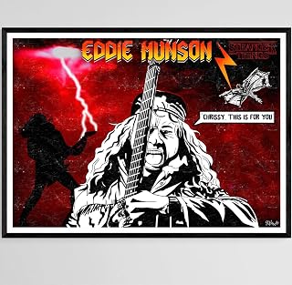 Eddie Munson | Stranger Things print | Season 4 | Guitar solo (A5-15x21cm)