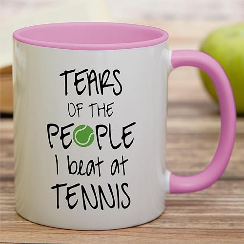 Miniatura 3 de Retreez Taza divertida Tears of the People I Beat at Tennis Player Coach - Tazas de café de cerámica de 11 onzas Divertidos, sarcásticos,