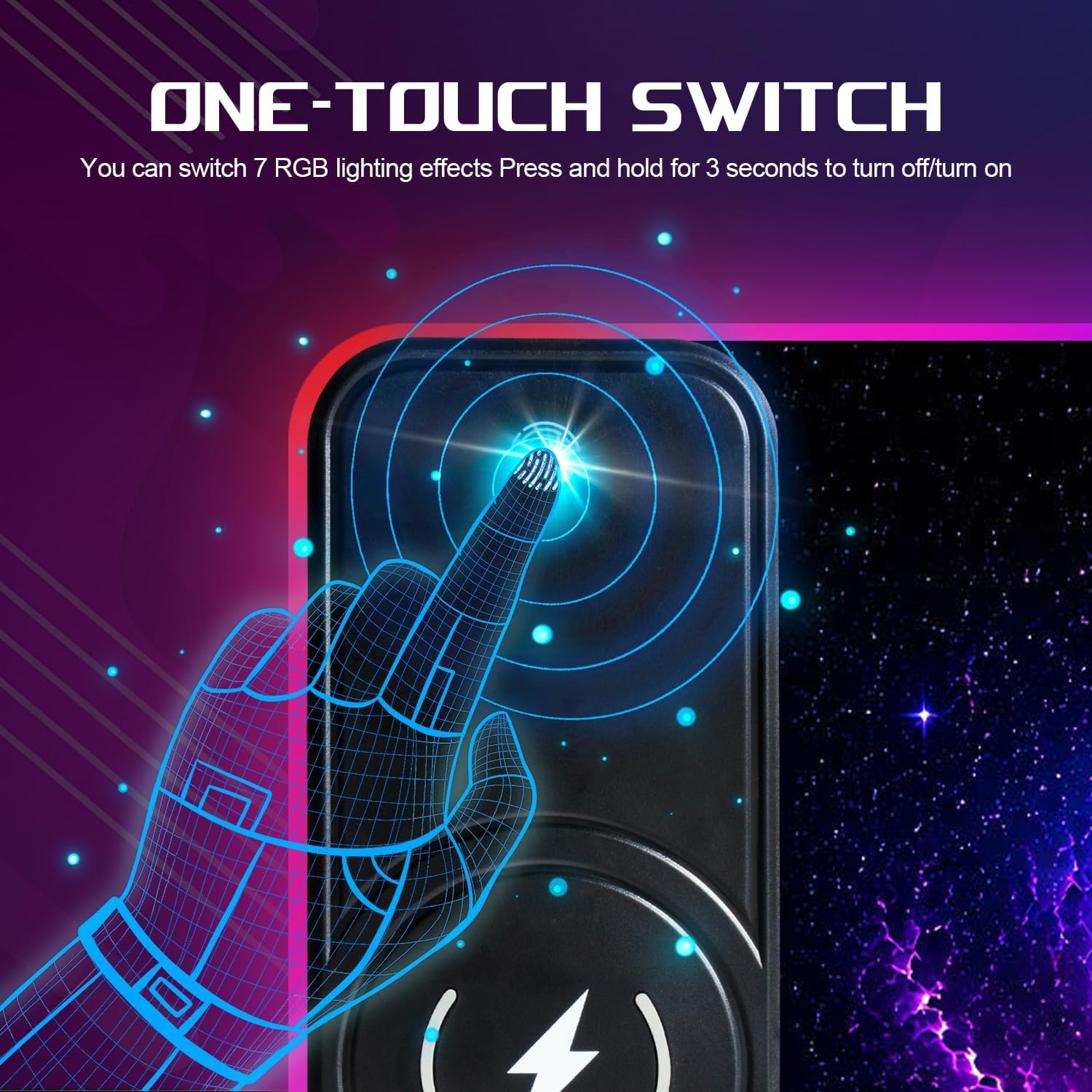 Tappetino per mouse con supporto per telefono, 80 x 30 cm, wireless, Qi a ricarica rapida, tappetino per mouse RGB da gioco per casa e ufficio, grande tappetino da scrivania con superficie ultra