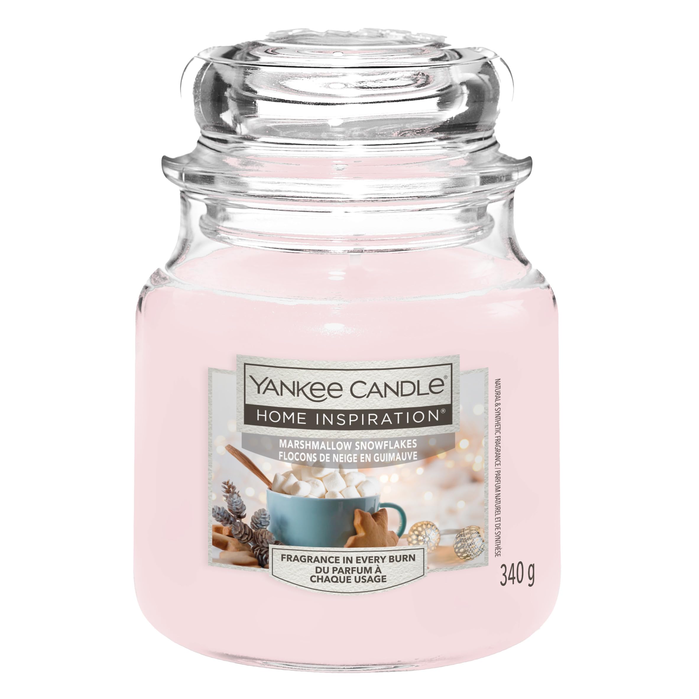 Yankee CandleHome Inspiration Marshmallow Snowflakes Scented Candle, 340g