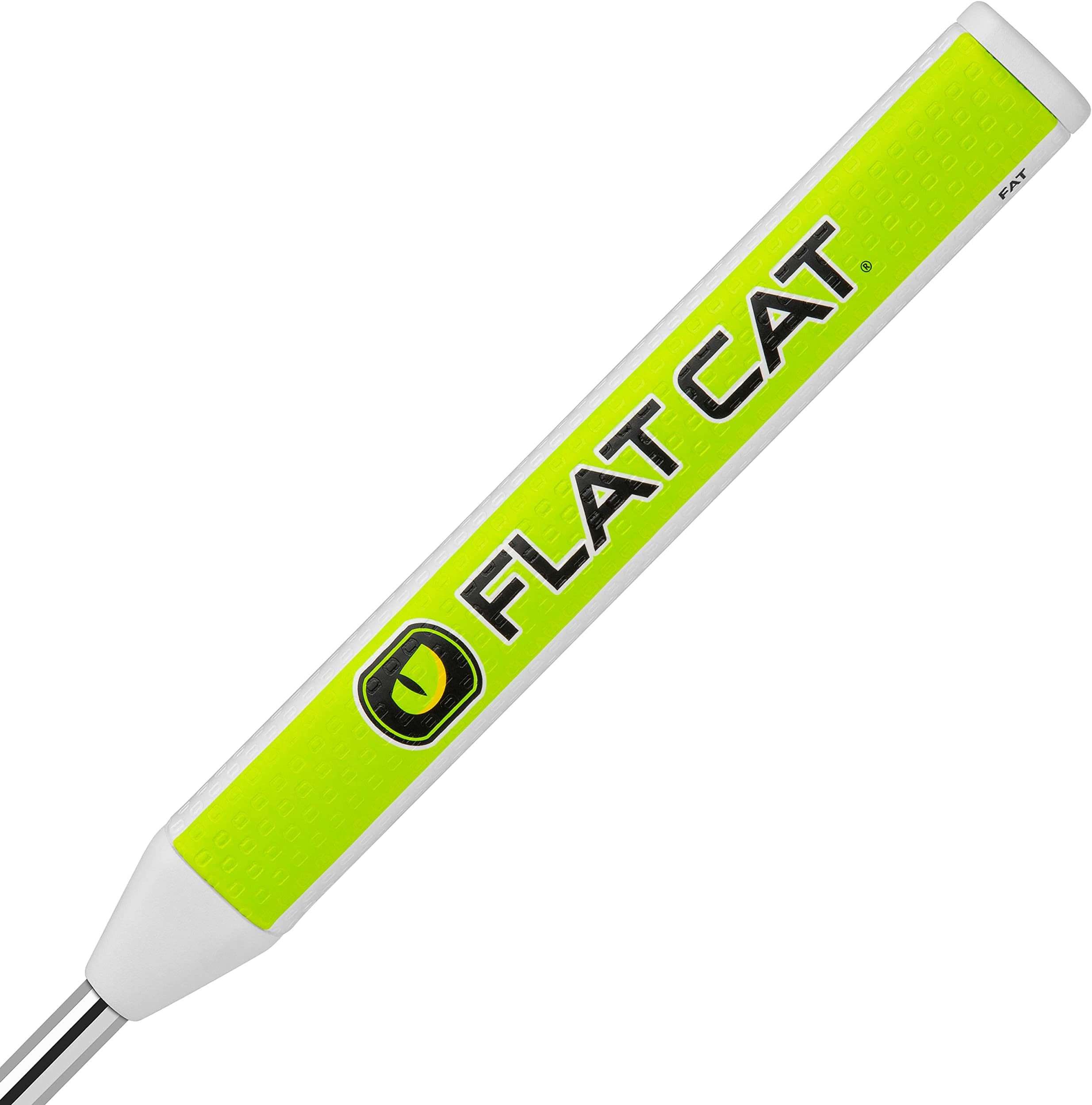 FLAT CAT Original Fat Putter Golf Grip - Patented Face-Squaring Design for Enhanced Feel & Control, Improved Putting Accuracy (12.2" L X 1.50" Dia.) - Fits All Putters