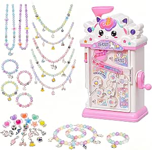 Bracelet Making Kit for Girls 8-12, Auto Beaded Jewelry Maker Machine