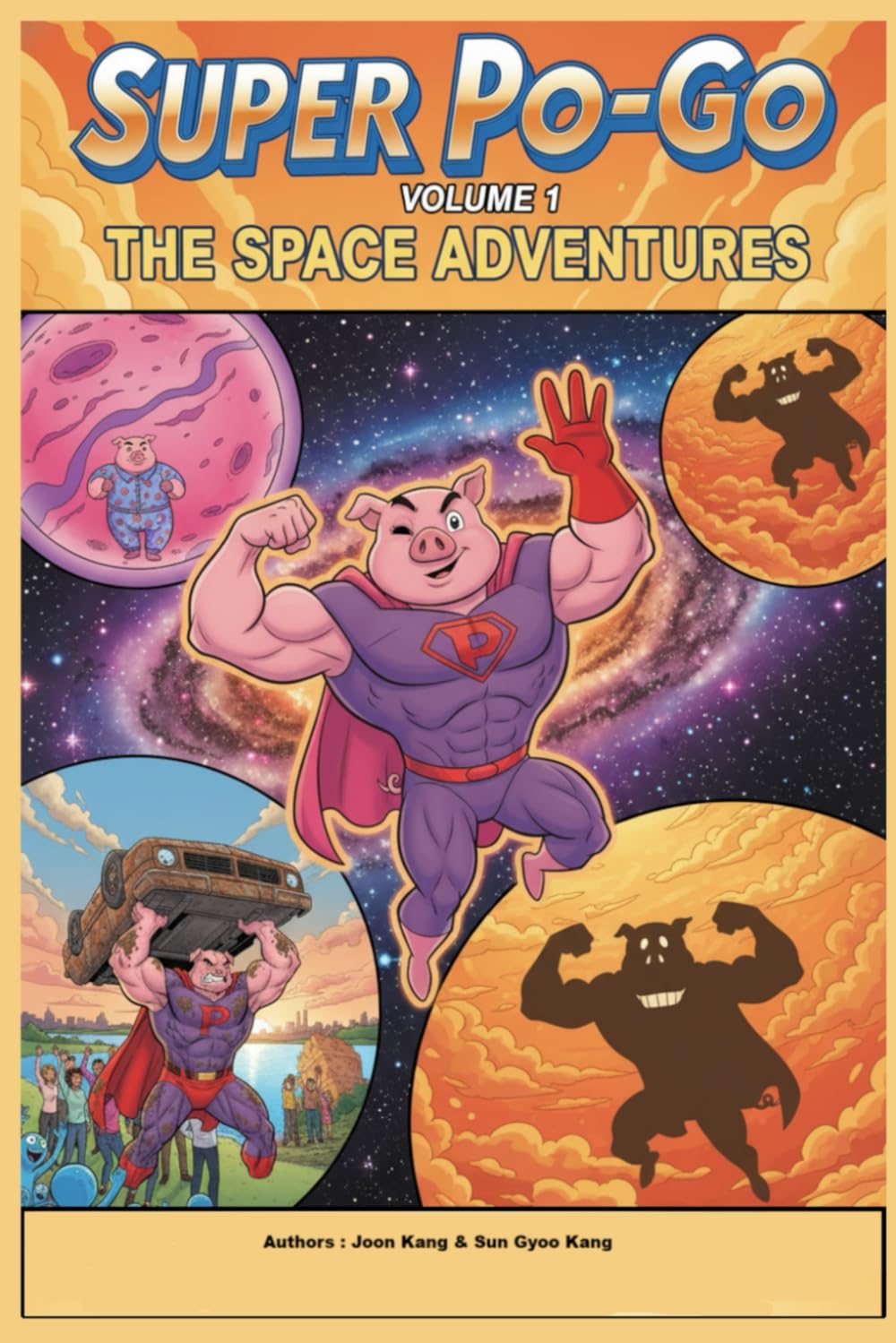 Super Po-Go in Space 1: Our first Super pig hero in space adventure