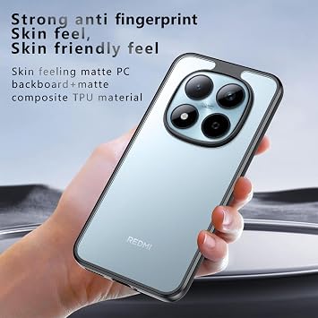 Lemxiee Cover for Xiaomi Redmi Note 15 Pro 5G Case with Anti-Slip & Anti-drop Lightweight Phone Case Clear