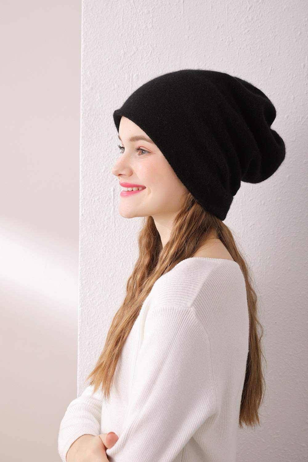 Aspen Double Layered 100% Cashmere Beanie High-Performance Cashmere Ski Beanie