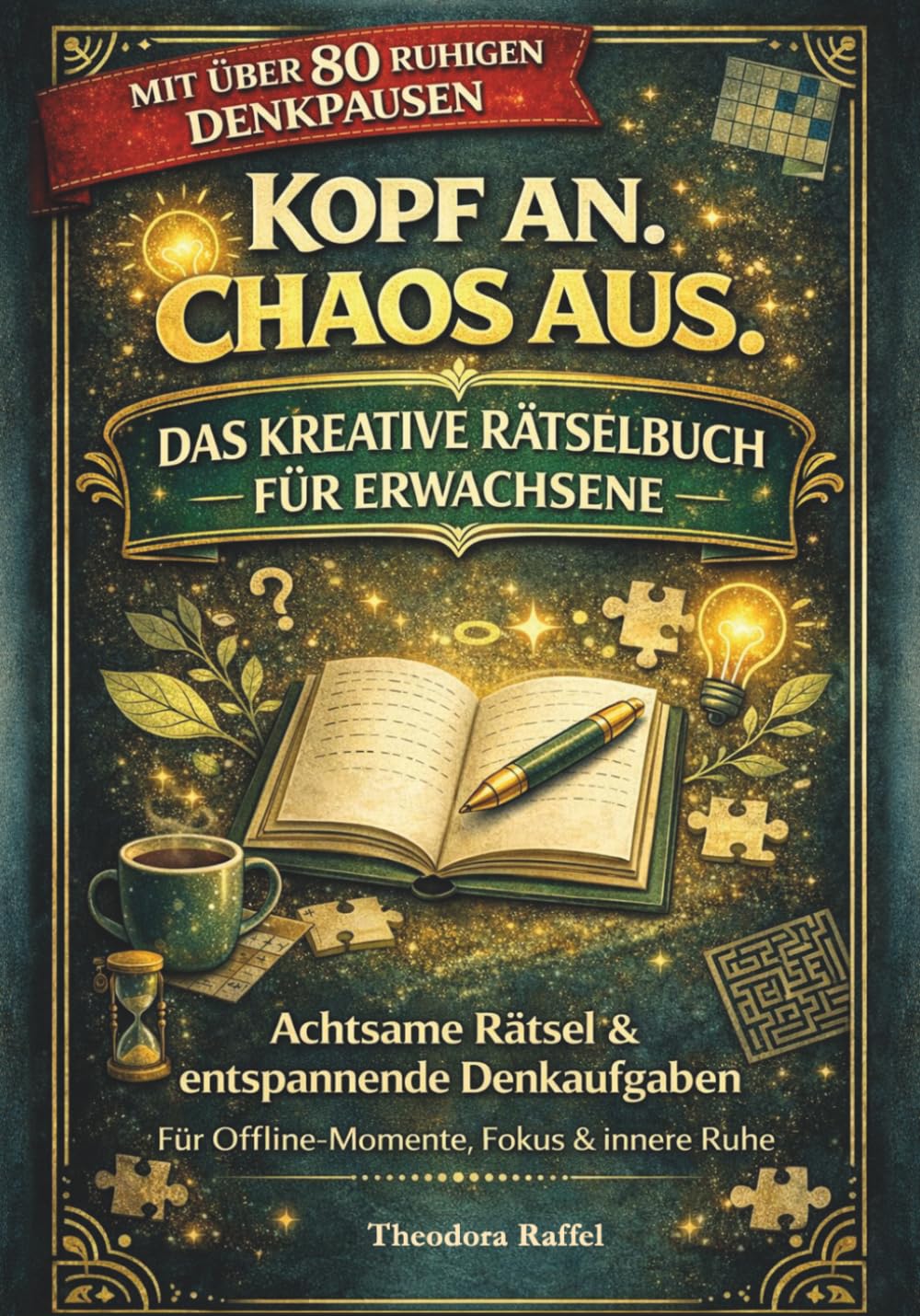 Kopf an. Chaos aus.: Das kreative Rätselbuch für Erwachsene