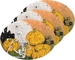 Halloween Kitchen Scrub Sponge Skeleton Pumpkins Washing Dishes Cleaning Sponges Skull Moon Non Scratch Sponge for Dish Countertops Sinks Floors Showers Tile Sinks 3 Pack