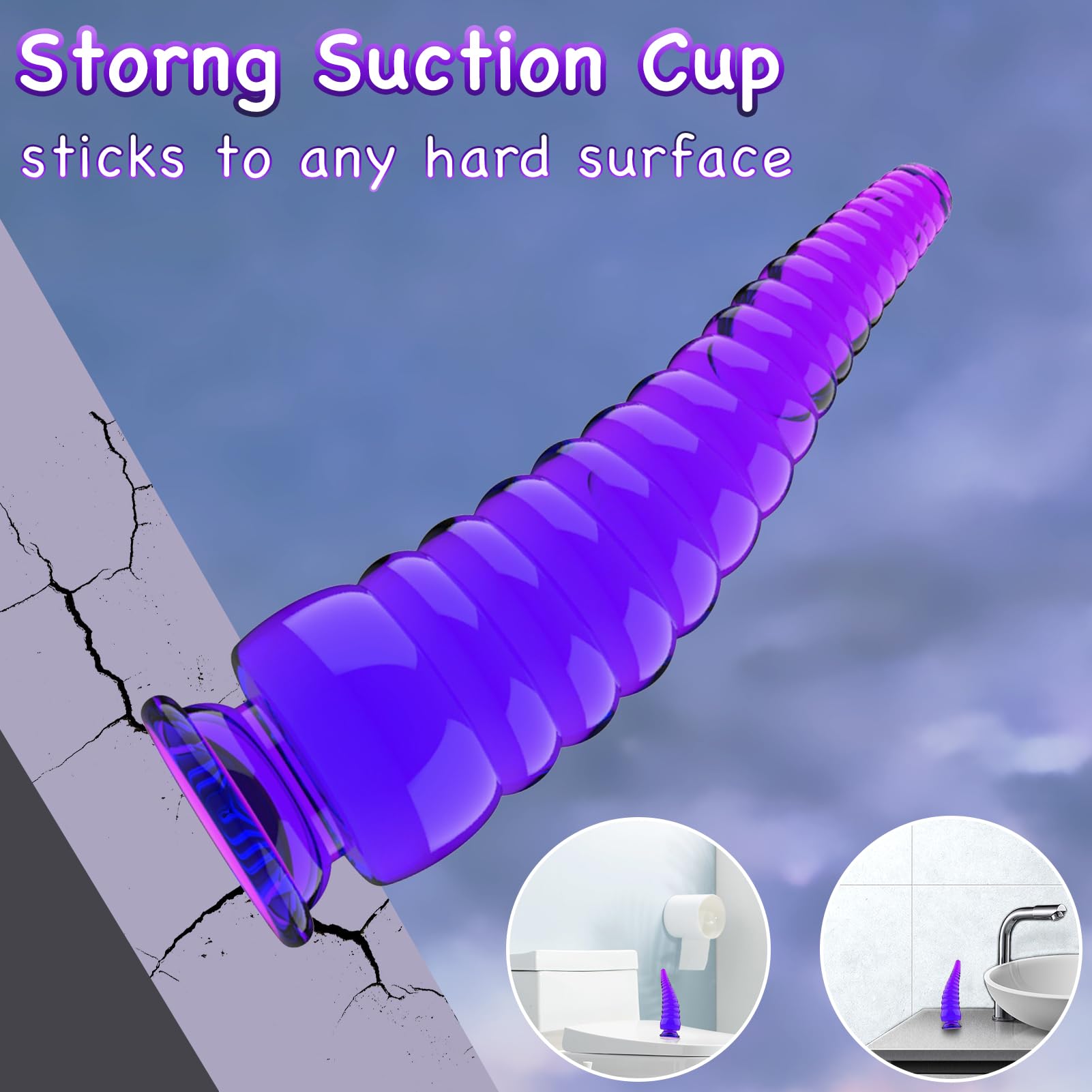 Anal Dildo Huge Thick Dildo, 3 Sizes Kit Big Dildo Realistic Dildos Fantasy Monster Dildo Dragon Dildo Strong Suction Cup Dildo for Hands-Free Play, G-Spot Dildo Sex Toy for Women, Men and Couples
