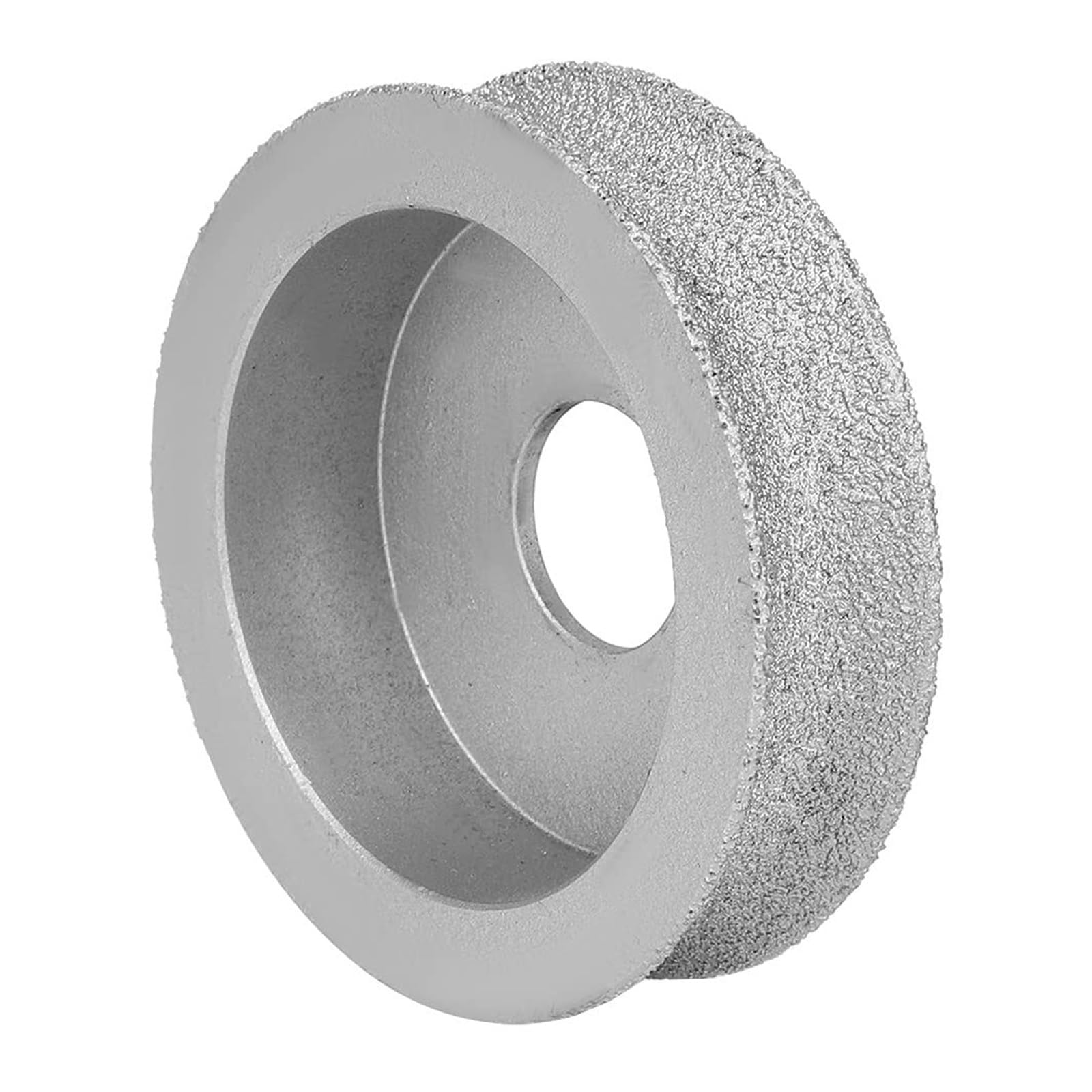 Meule arrondie brasée – Outil abrasif concave en porcelaine(1.5Cm)