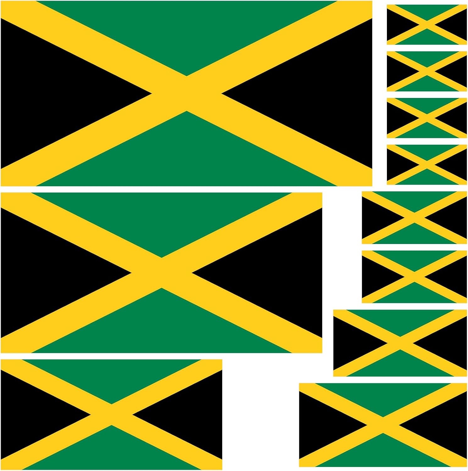Jamaica Patriotic Iron on Transfers Stickers, Jamaican Patches Decals Appliques Heat Transfers Vinyl Decals for T-Shirts Handbag Pillow Covers DIY Jamaica Independence Day Party Decorations - 26 Pcs
