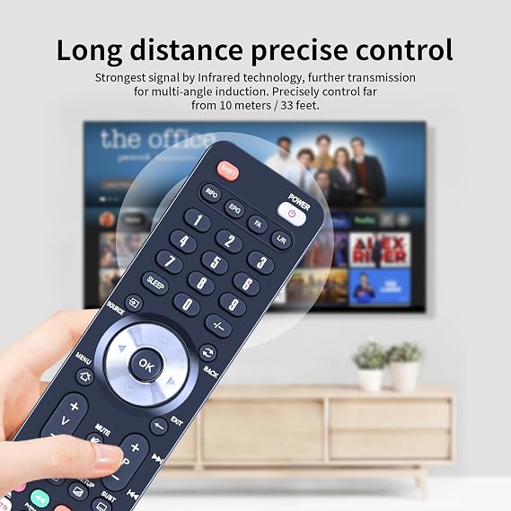 Remote Control Replacement Compatible with Bang & Olufsen Beovision MX TV MX4000 MX4002 MX6000 MX7000 Analog CRT Television
