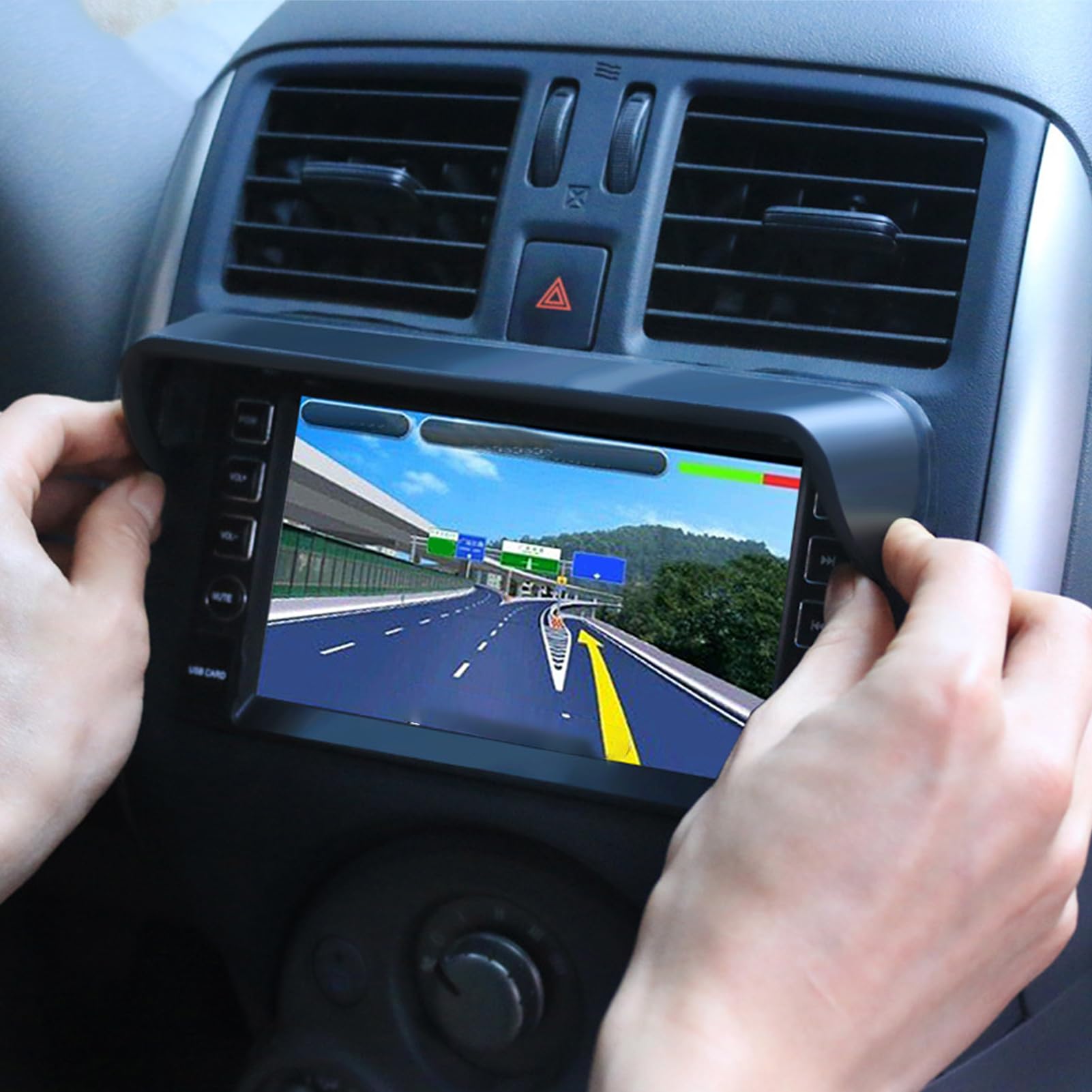 Visiera parasole navigazione auto Schermo antiabbagliamento GPS antiriflesso per veicolo