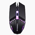 ZEBRONICS PHERO Wired Gaming Mouse with up to 1600 DPI, Rainbow LED Lights, DPI Switch, High Precision, Plug & Play, 4 Buttons