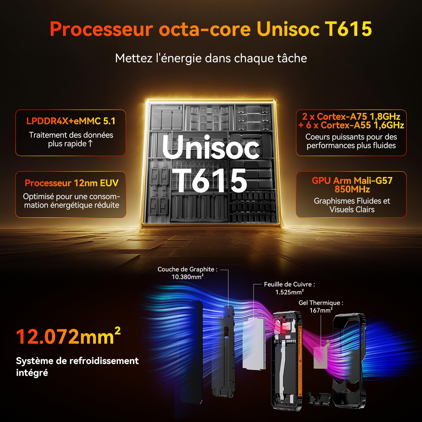 Blackview Téléphone Portable Incassable, Smartphone Incassable 10000mAh, Android 16 Telephone Incassable, IP68/IP69K, Jusqu’à 12GB+128GB (TF 2TB), 6,56" 90Hz, Double SIM, NFC, GPS, 3 Ans de Garantie