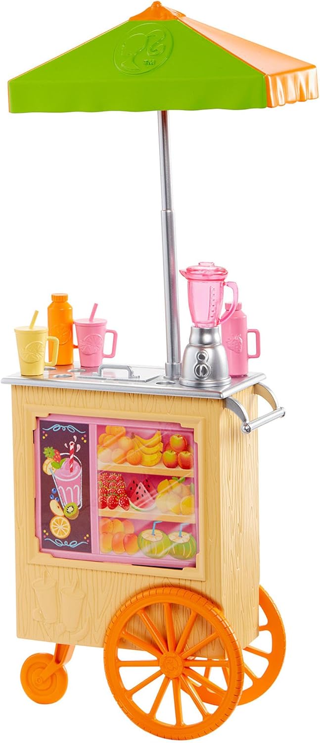 Barbie Careers Juice Bar Playset with Brunette Doll