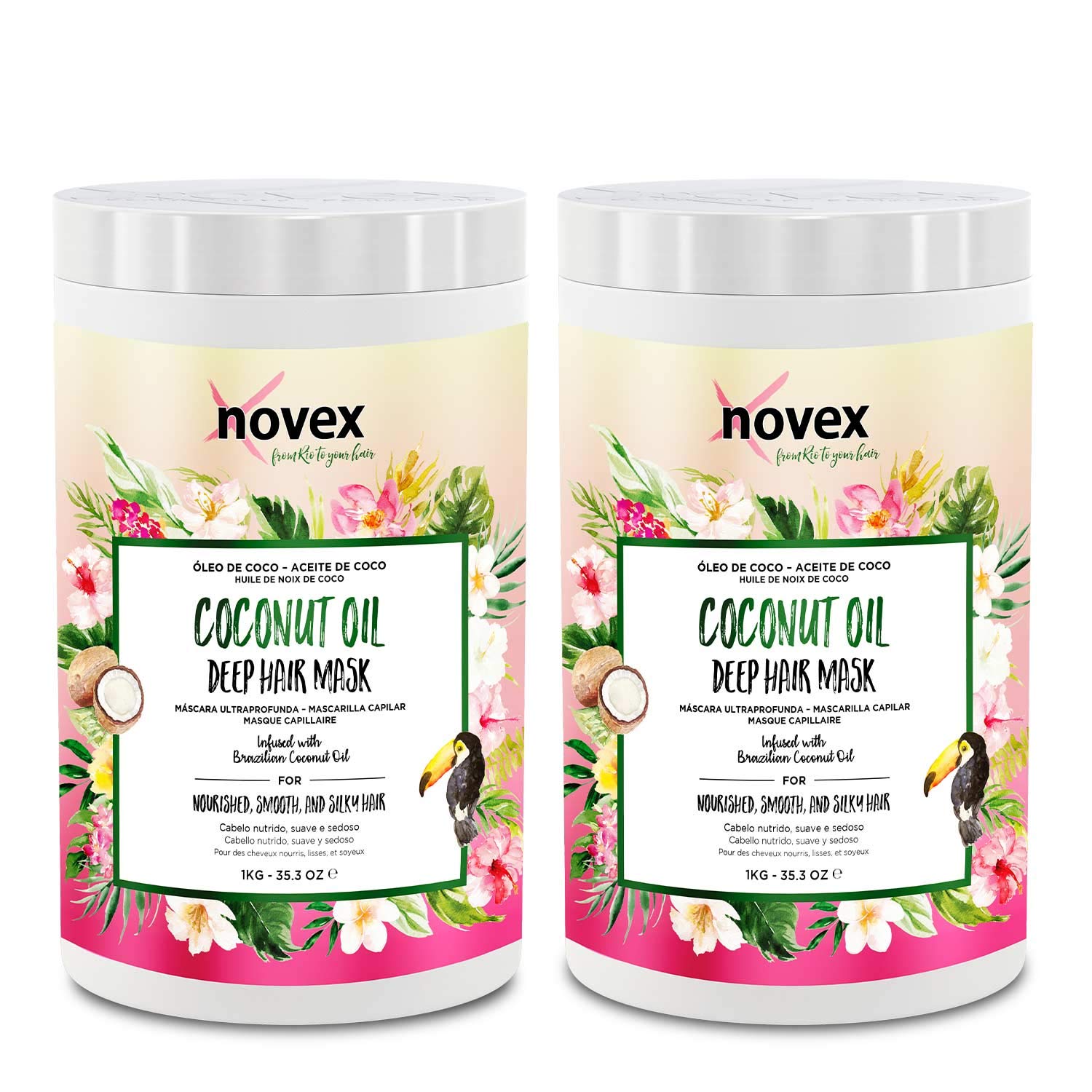 NOVEX Hair Mask (1kg)- 2 Pack (Coconut Oil)