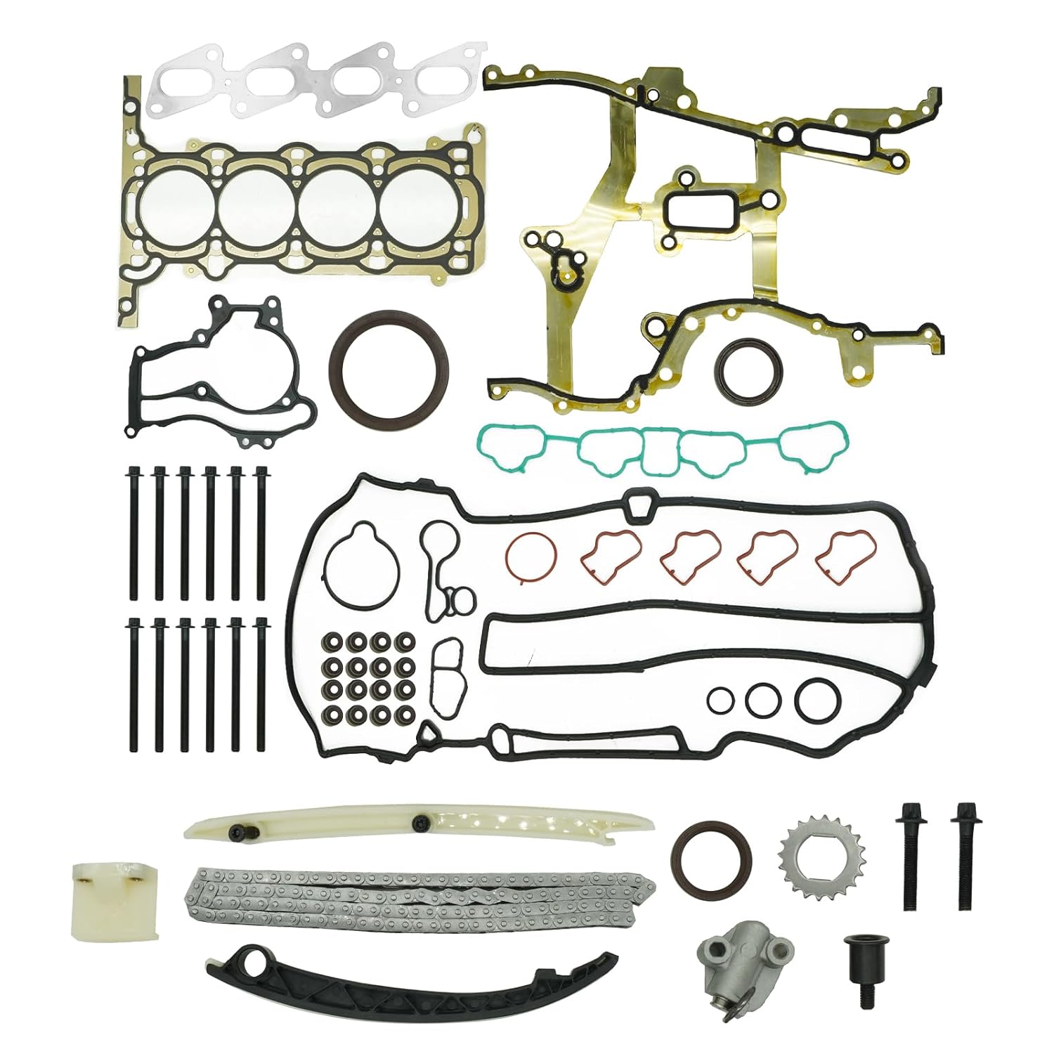HS26540PT1 Timing Chain Kit Head Gasket Set Kit Bolts for