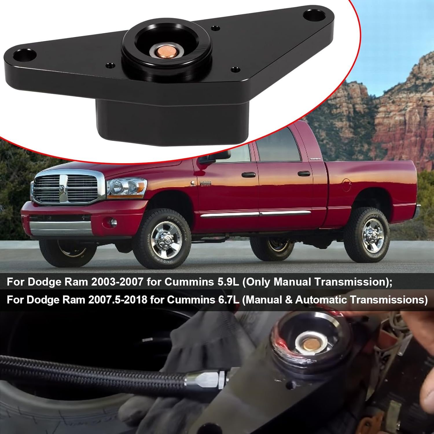 Coolant Bypass Kit Suitable For 2007.5-2018 Dodge Ram for 6.7L Cummins Diesel Engines