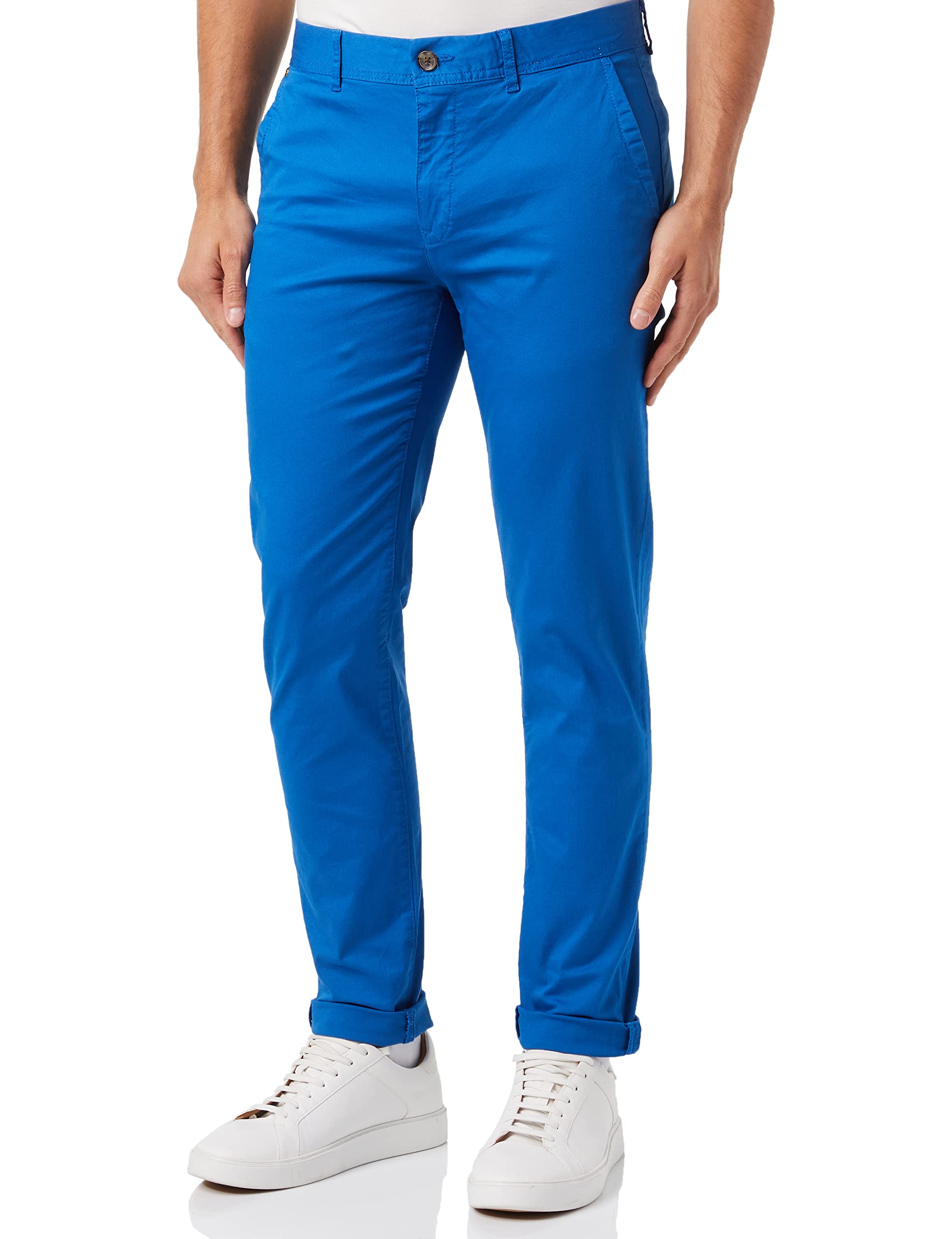 Scotch & Soda Herren Essentials- Mott Seasonal Extension Chino Pants, Riviera Blue 5538, 32W / 32L EU