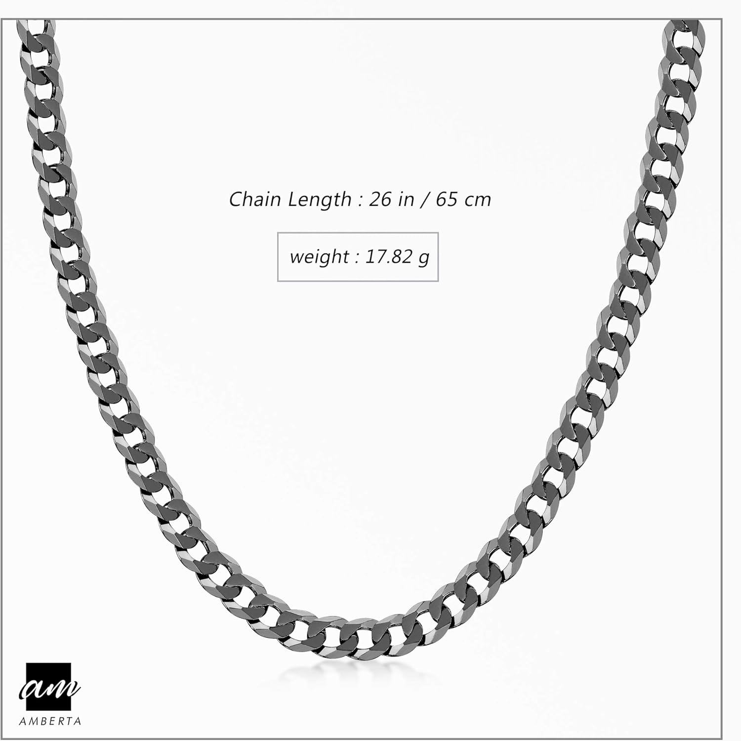 Collanina In Argento Sterling 925 Amberta® - Catenina Barbazzale Elegante Per Donne - Lunghezze 36-60 Cm - Foto 6