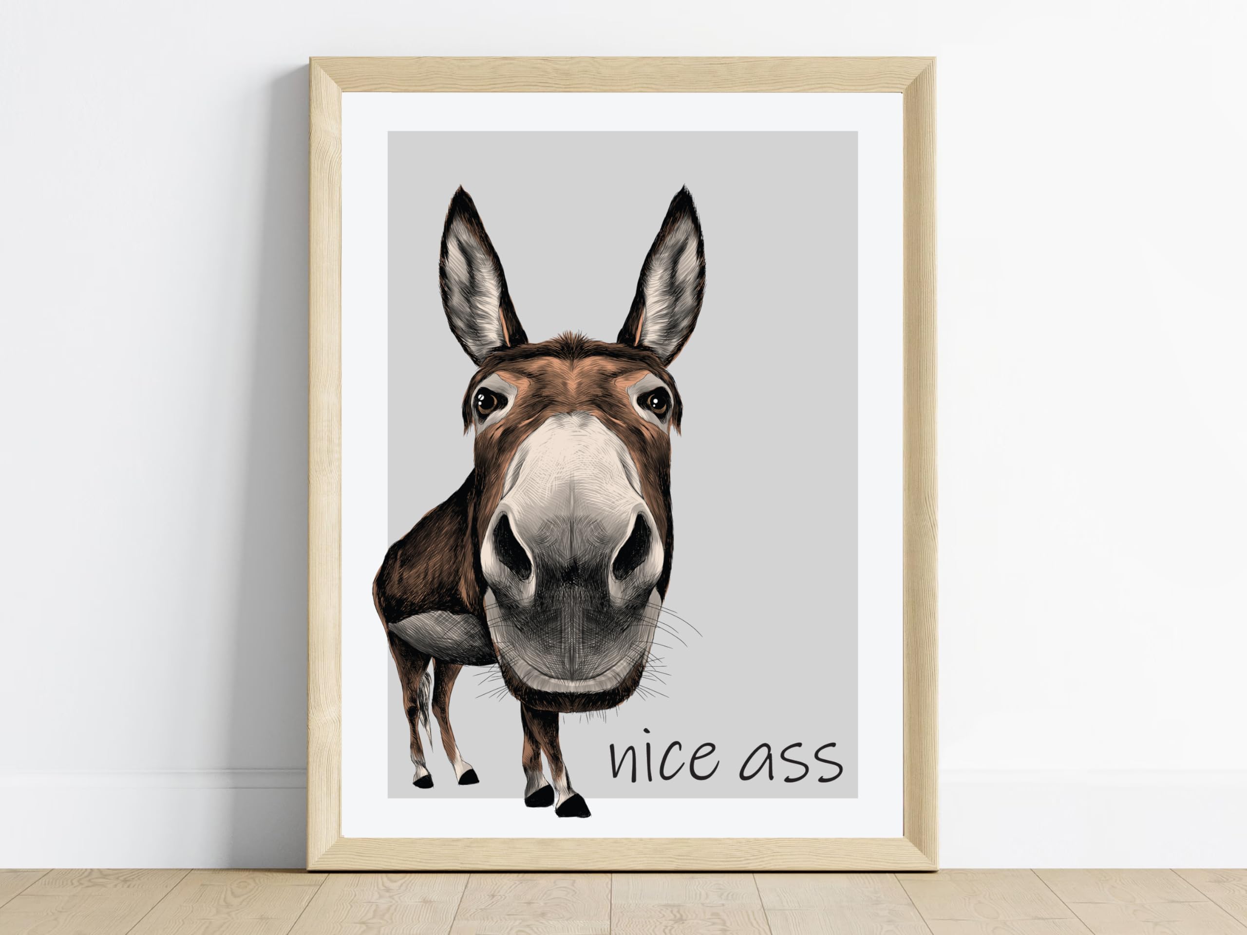 Hodge Creations Nice Ass Unframed A4 Print Wall Art Decor Picture Poster New Gift Present Select Size Below A5 A4 A3