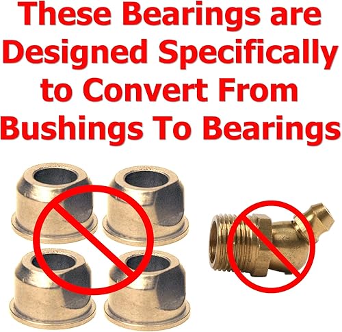 Miniatura 6 de Kit de conversión de buje de rueda delantera a rodamiento 21546582 21546583 Eje delantero derechaderecha y 21546832 para Ariens Husqvarna Craftsman